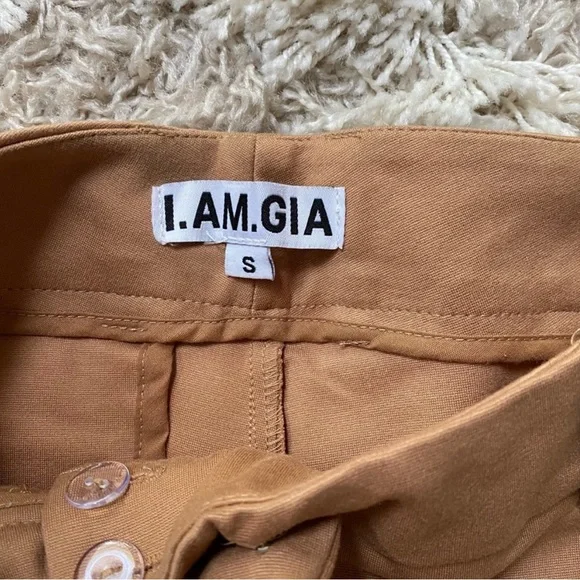 NWT I.AM.GIA Camel Wide Leg Mira Pants S - Picture 4 of 10